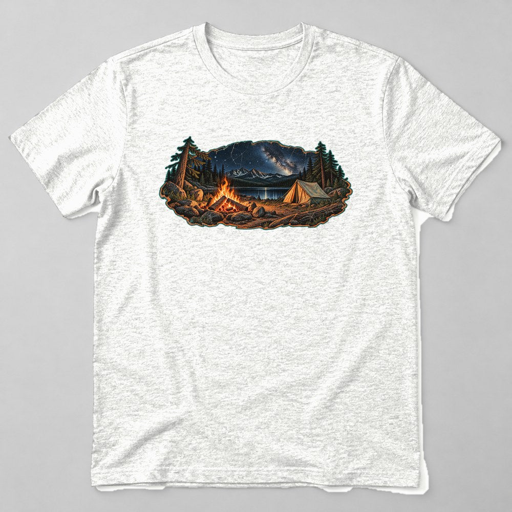 Campfire Night T-Shirt in White