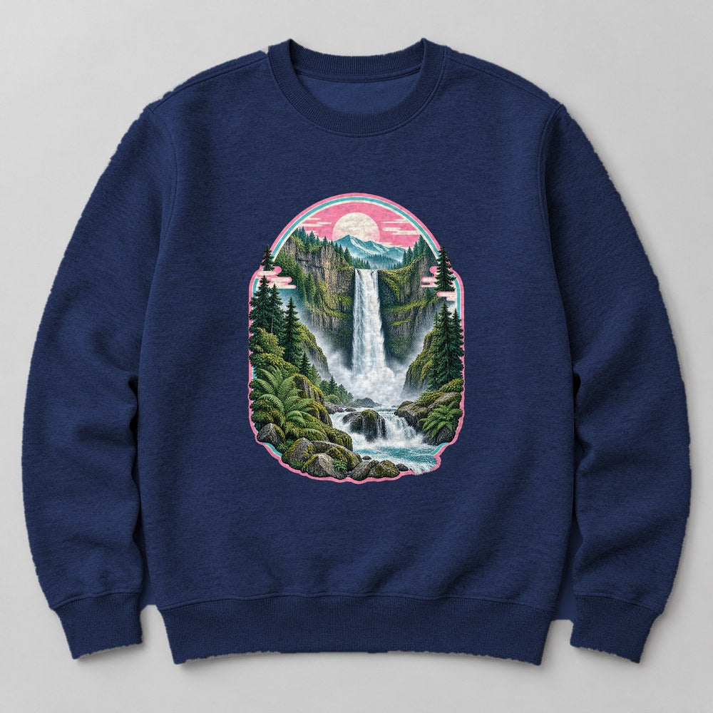 Waterfall Fern Sweatshirt in Navy