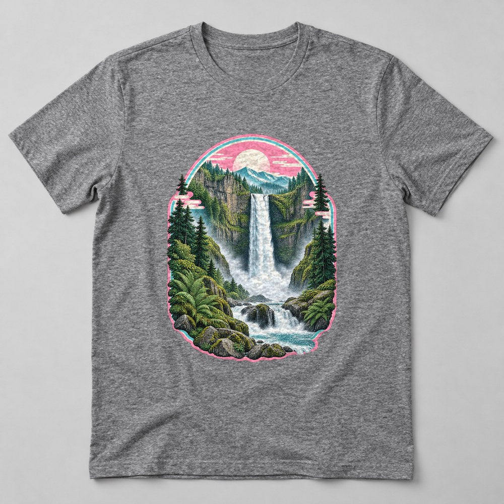 Waterfall Fern T-Shirt in Heather Grey