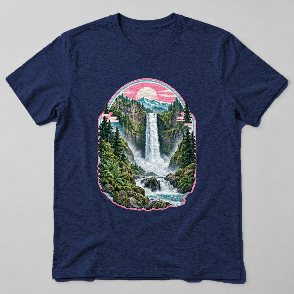 Waterfall Fern T-Shirt in Navy