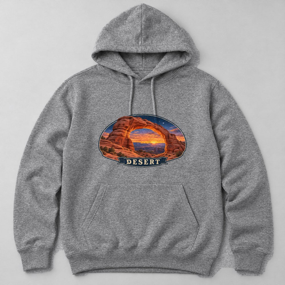 Desert Hoodie in Heather Grey