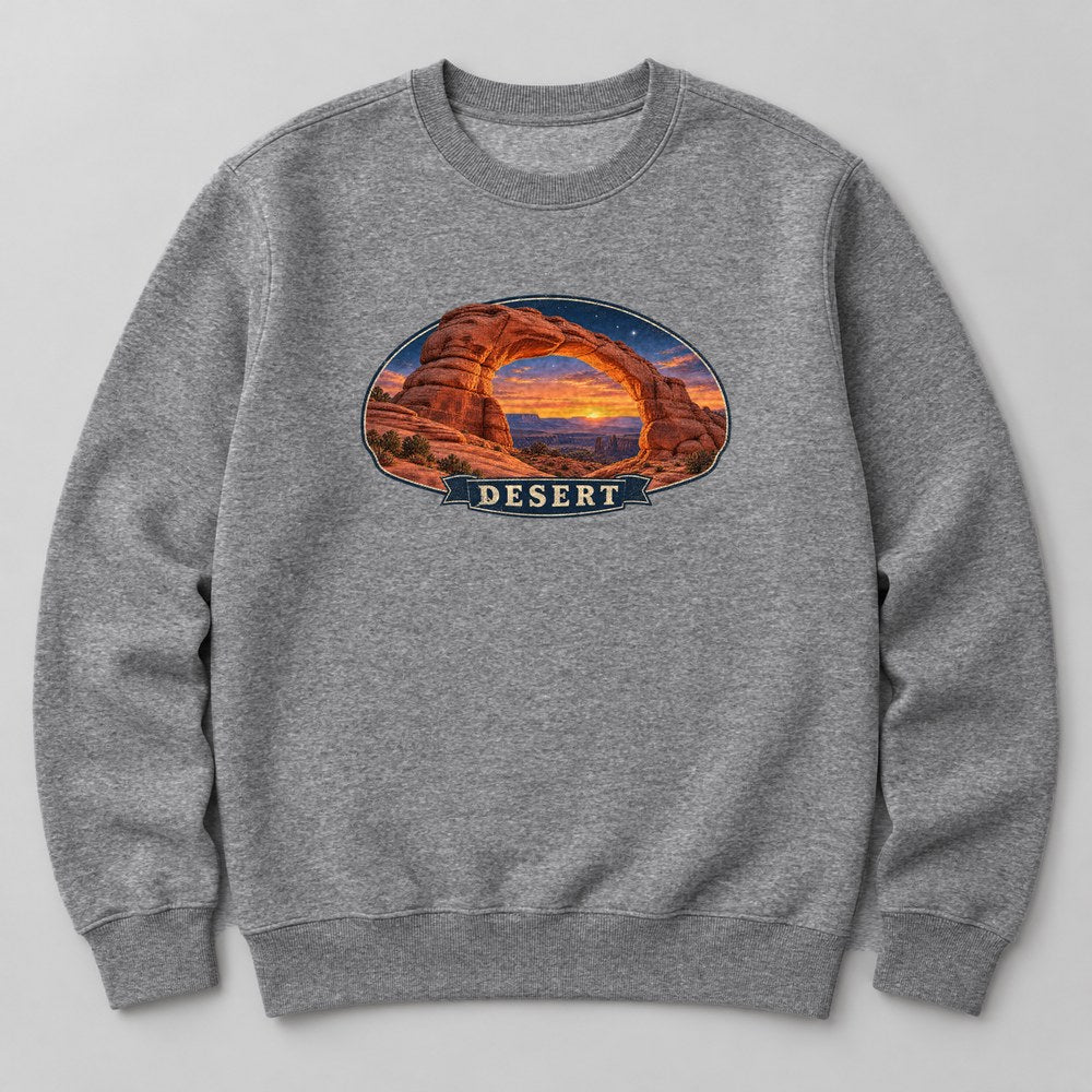 Desert Sweatshirt in Heather Grey