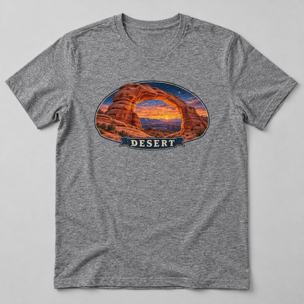 Desert T-Shirt in Heather Grey