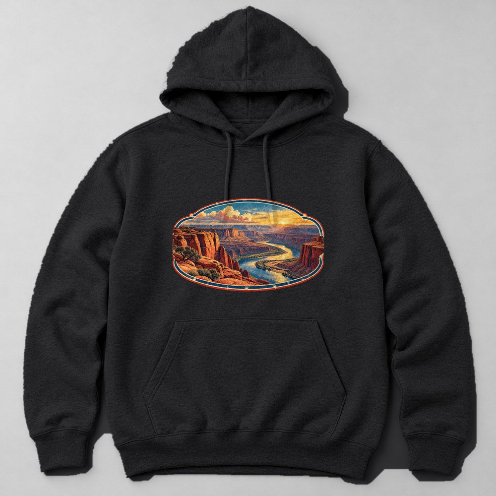 Canyon River Hoodie in Black