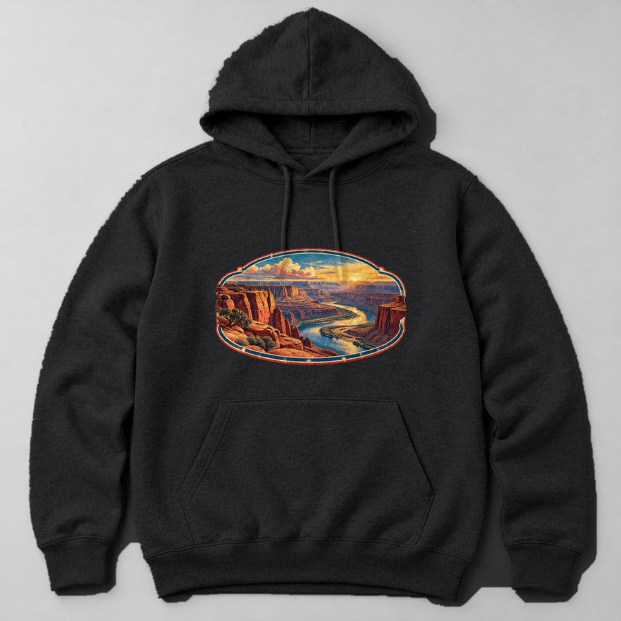 Canyon River Hoodie in Black