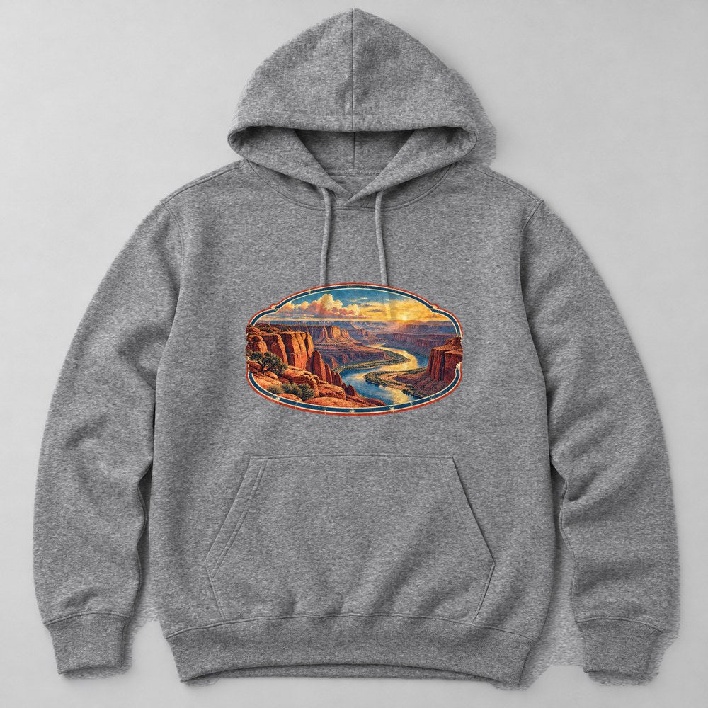 Canyon River Hoodie in Heather Grey