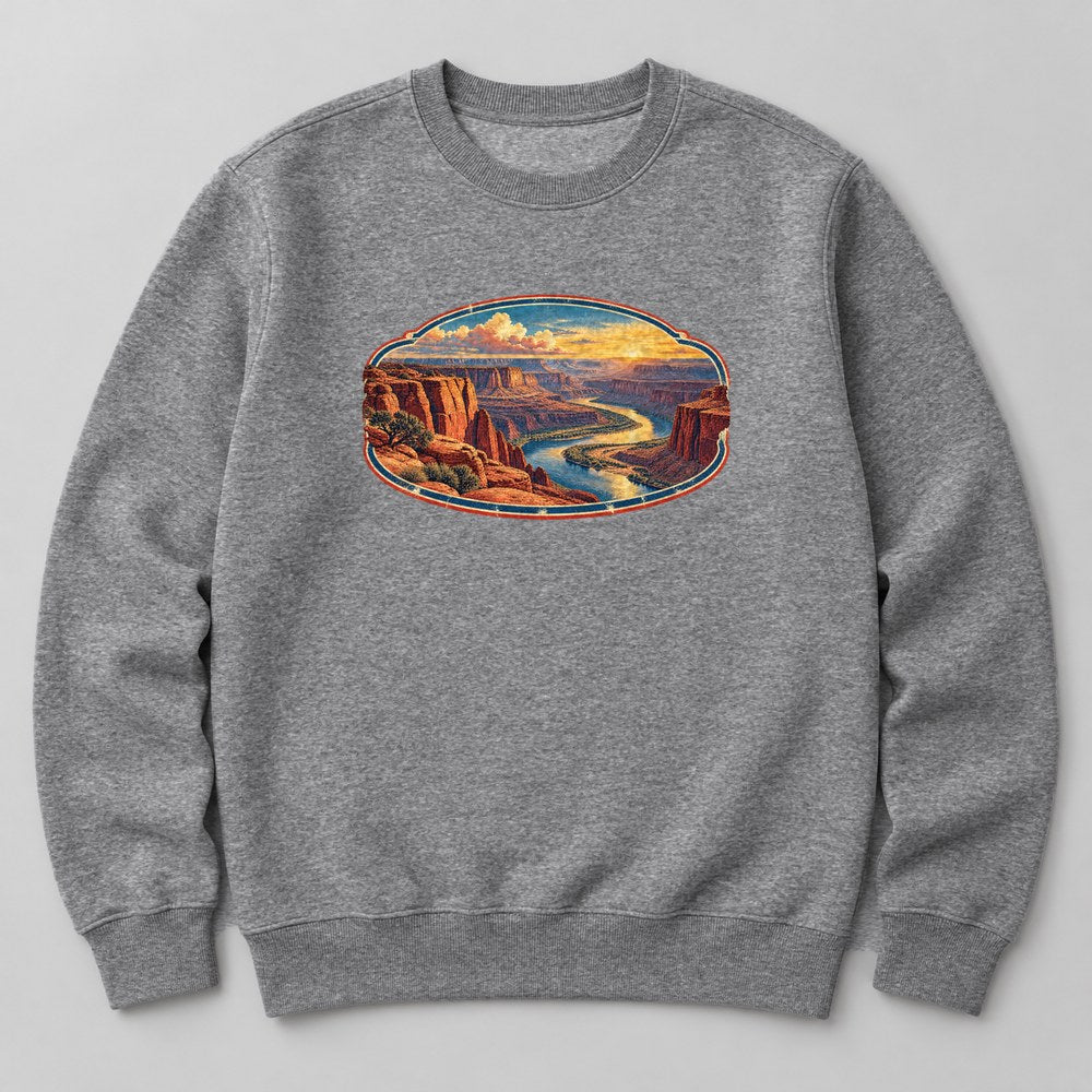 Canyon River Sweatshirt in Heather Grey
