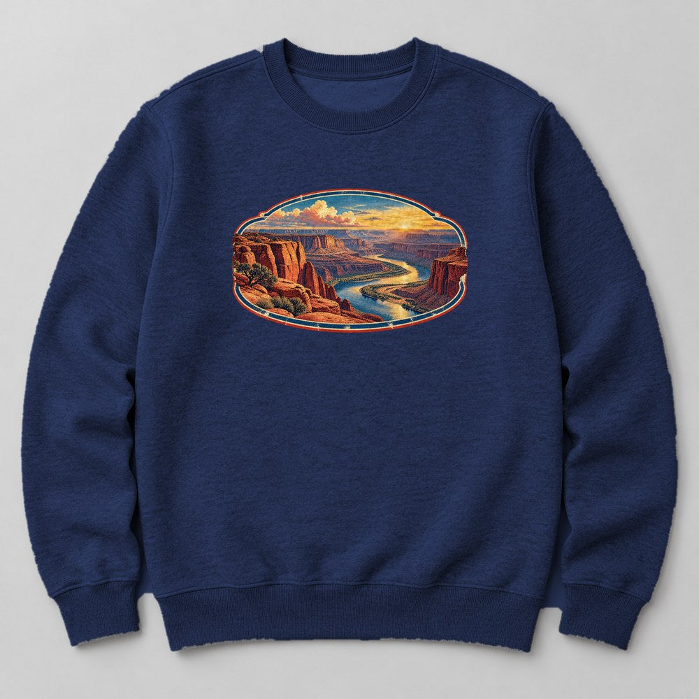 Canyon River Sweatshirt in Navy