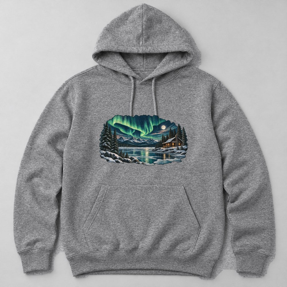 Northern Lights Hoodie in Heather Grey