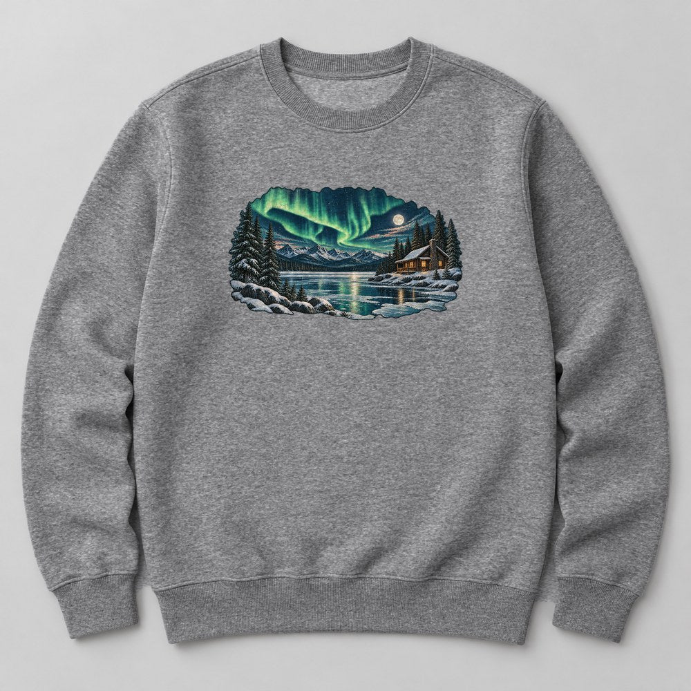 Northern Lights Sweatshirt in Heather Grey