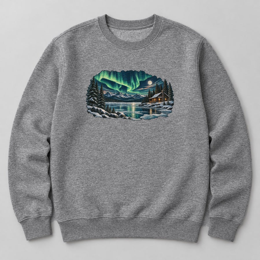 Northern Lights Sweatshirt in Heather Grey