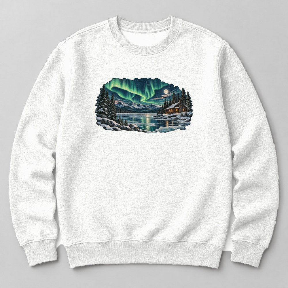 Northern Lights Sweatshirt in White