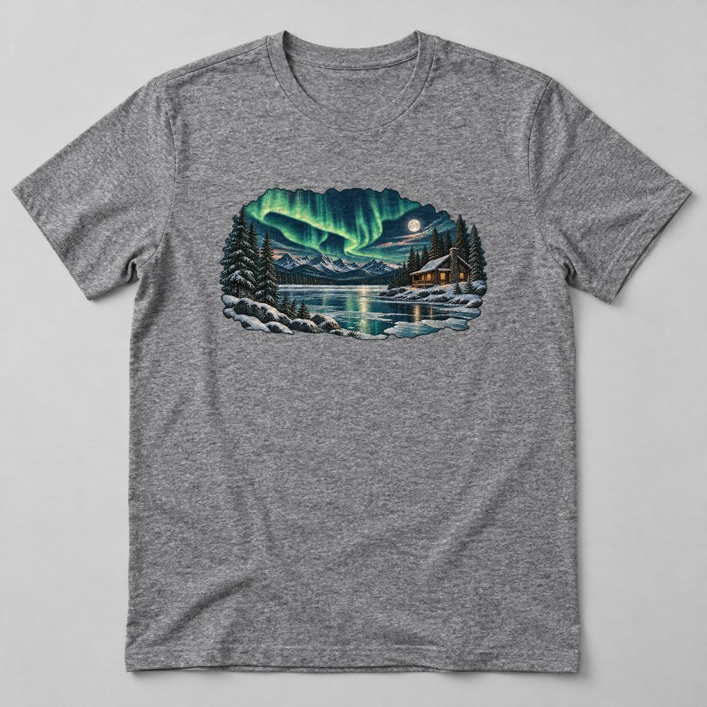 Northern Lights T-Shirt in Heather Grey