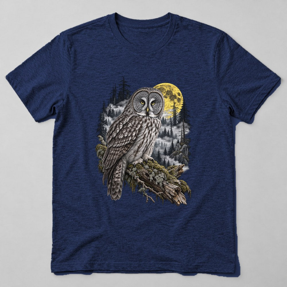 Owl Forest T-Shirt in Navy