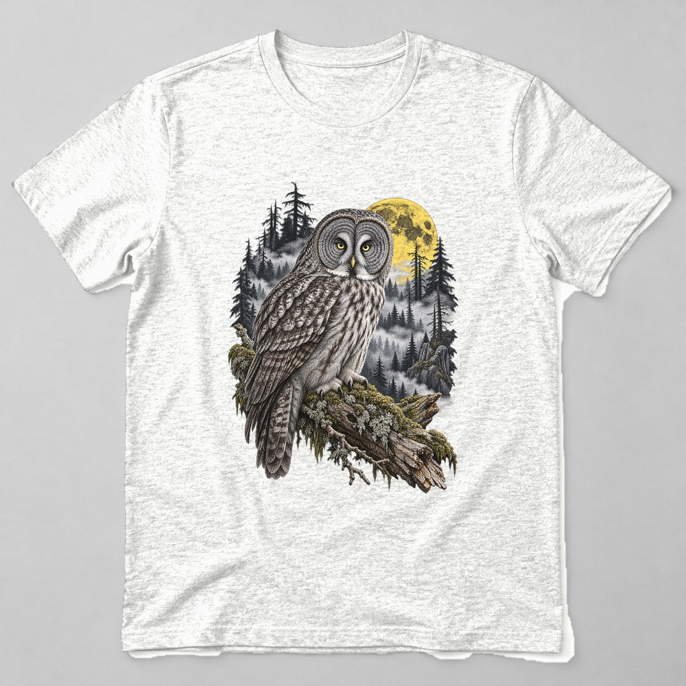 Owl Forest T-Shirt in White