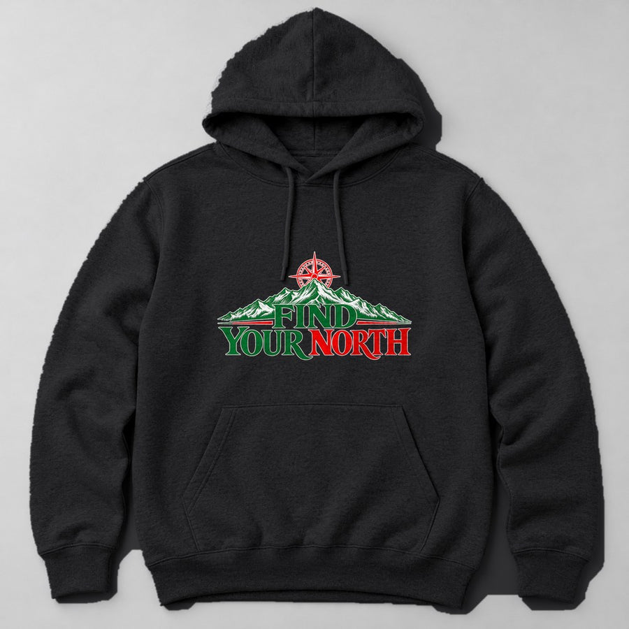 Find Your North Hoodie in Black