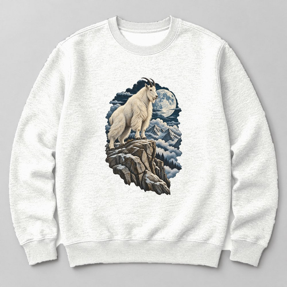 Mountain Goat Peak Sweatshirt in White