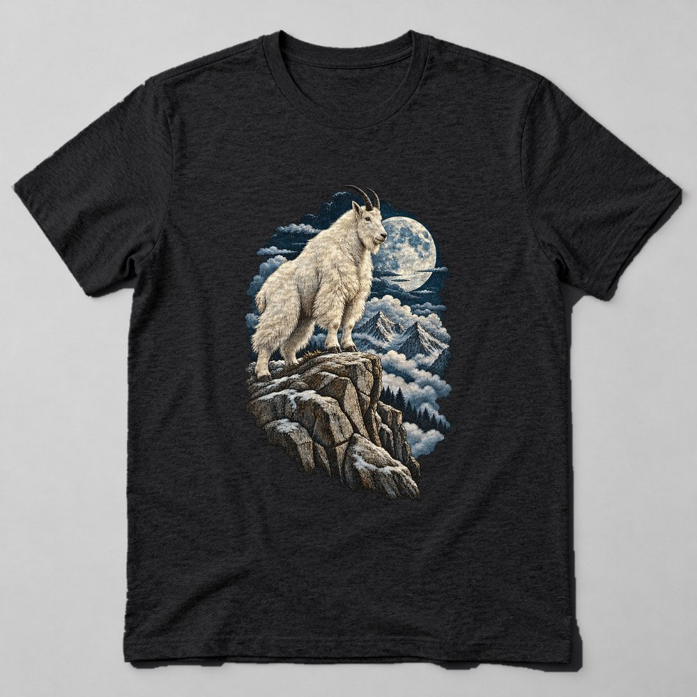 Mountain Goat Peak T-Shirt in Black