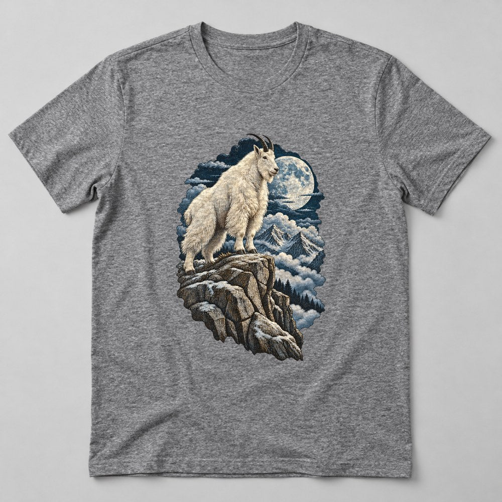 Mountain Goat Peak T-Shirt in Heather Grey