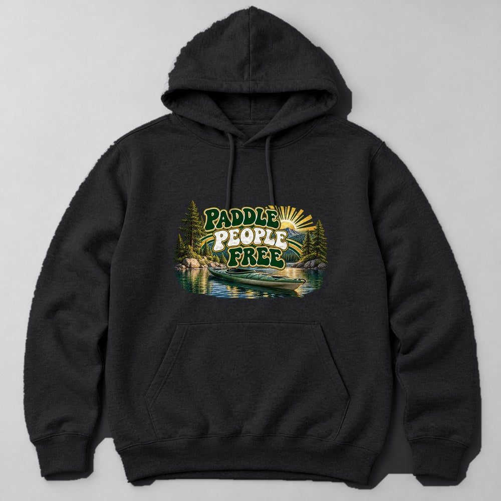 Paddle People Free Hoodie in Black