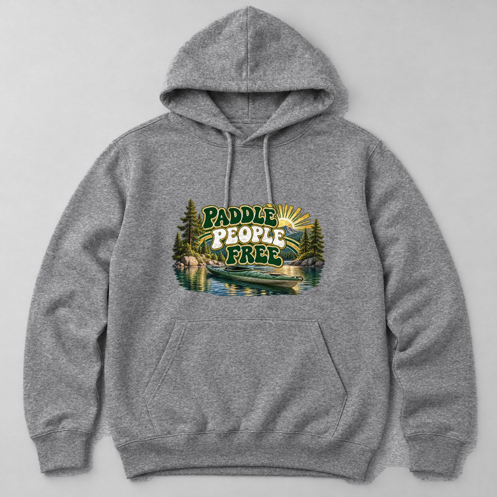 Paddle People Free Hoodie in Heather Grey
