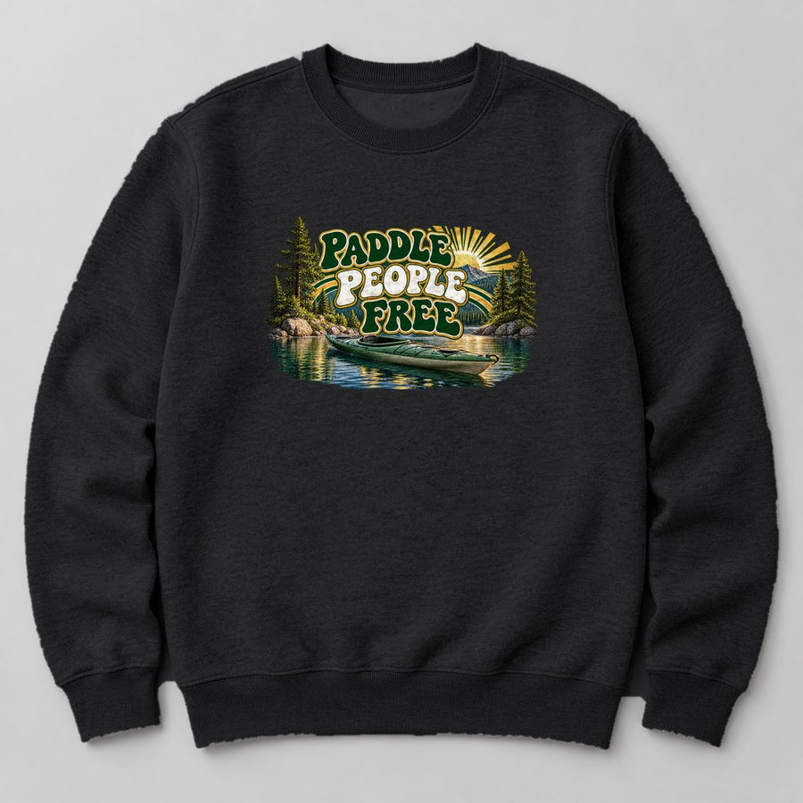 Paddle People Free Sweatshirt in Black