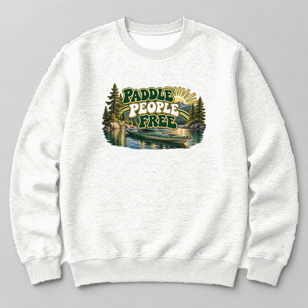 Paddle People Free Sweatshirt in White