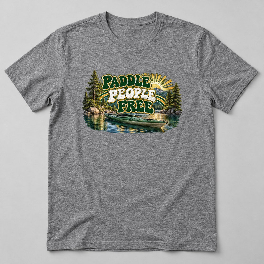 Paddle People Free T-Shirt in Heather Grey