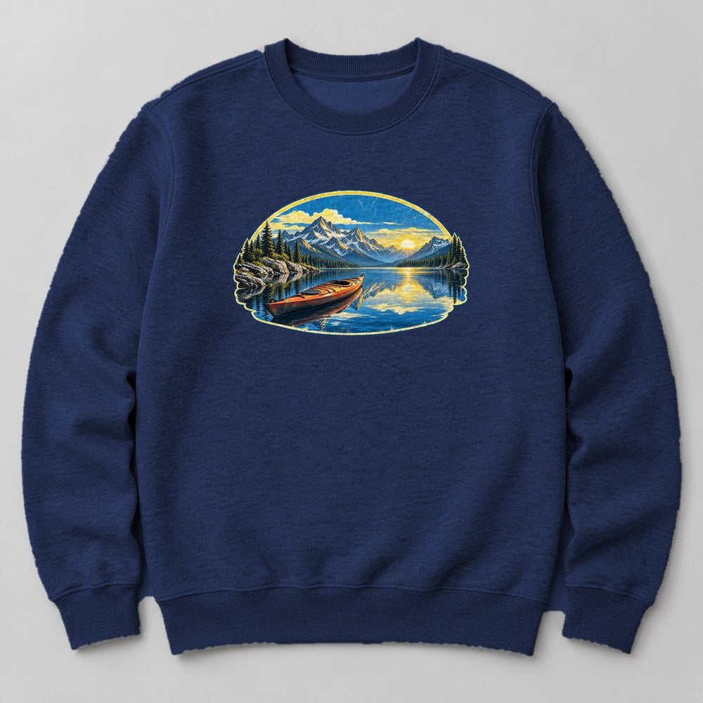 Kayak Lake Sweatshirt in Navy