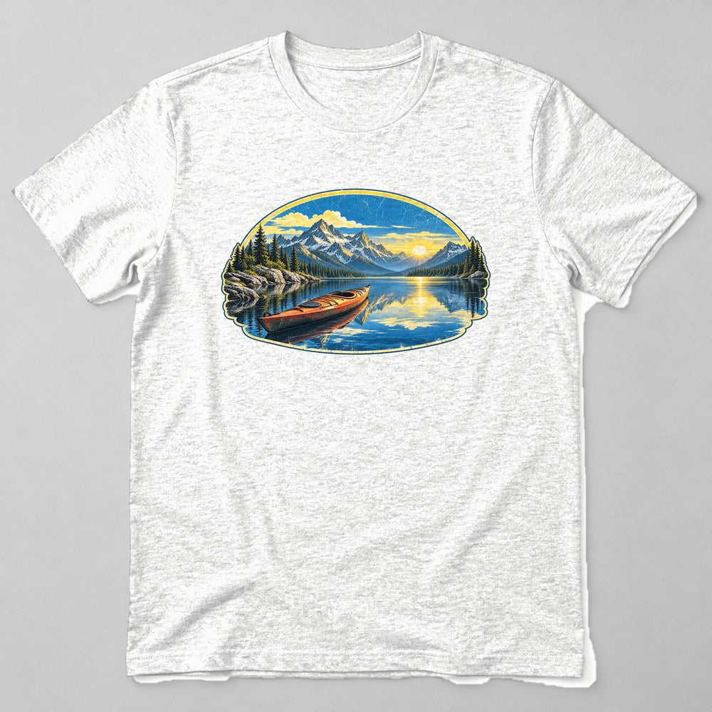 Kayak Lake T-Shirt in White