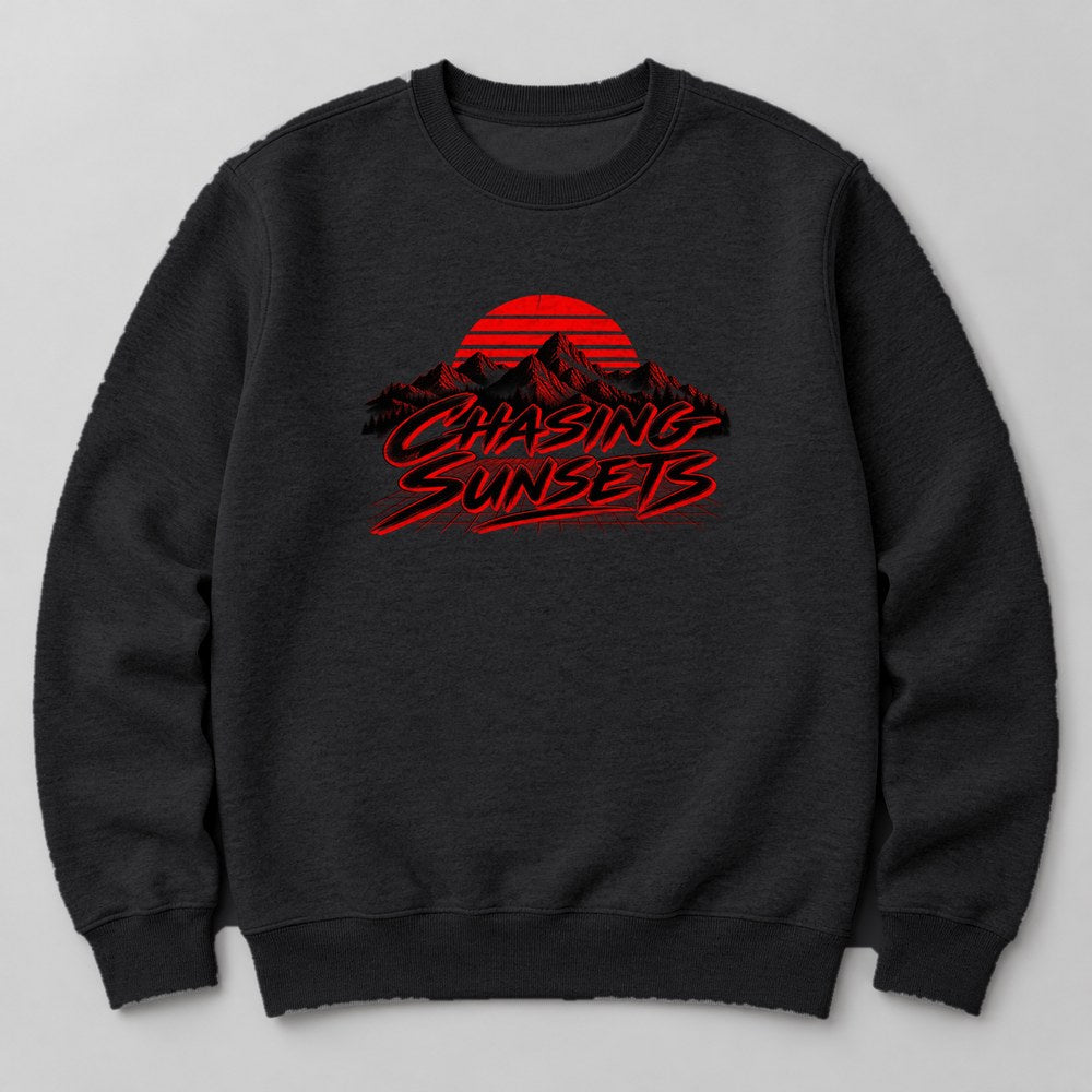 Chasing Sunsets Sweatshirt in Black