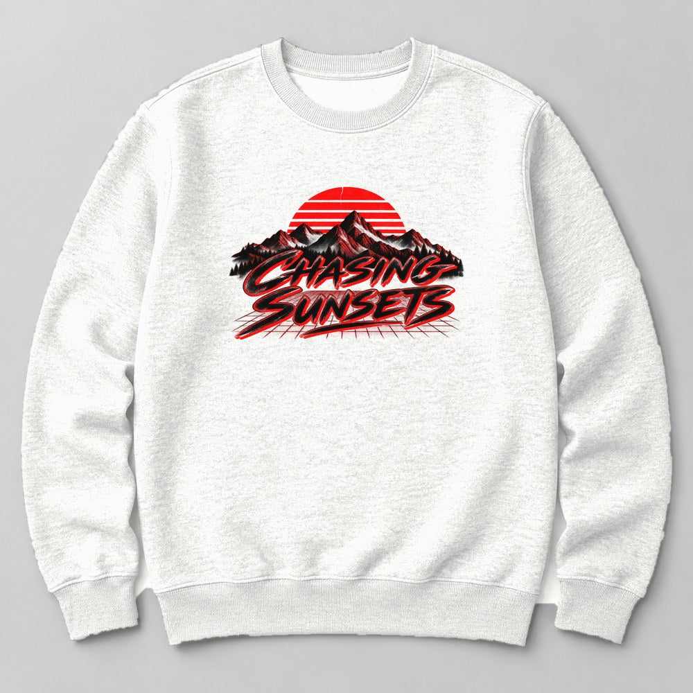 Chasing Sunsets Sweatshirt in White