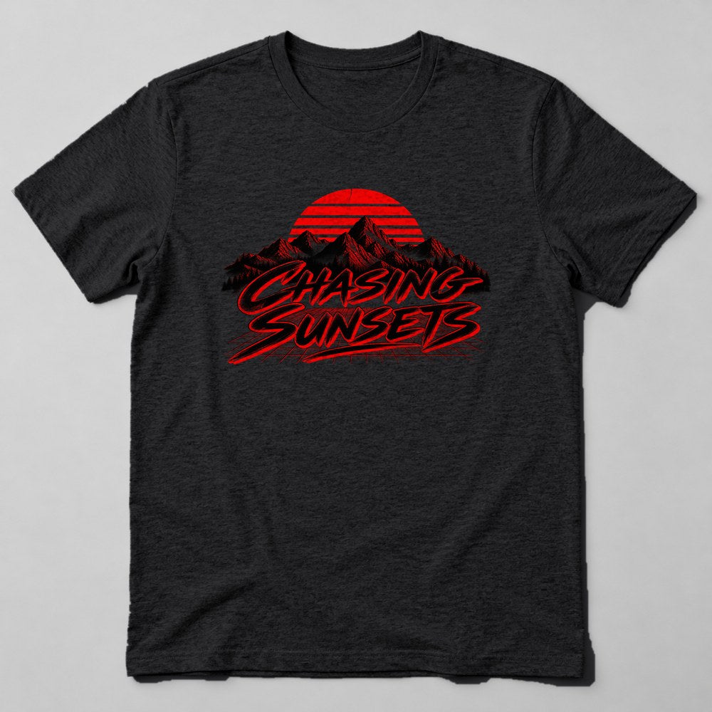 Chasing Sunsets T-Shirt in Black