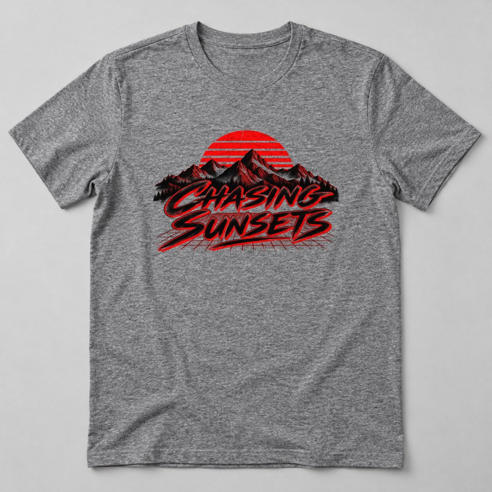 Chasing Sunsets T-Shirt in Heather Grey