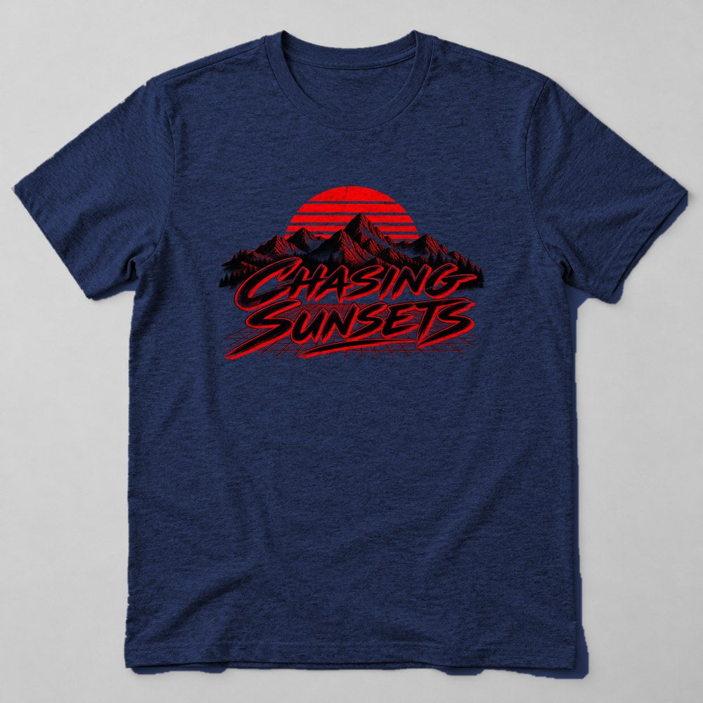 Chasing Sunsets T-Shirt in Navy