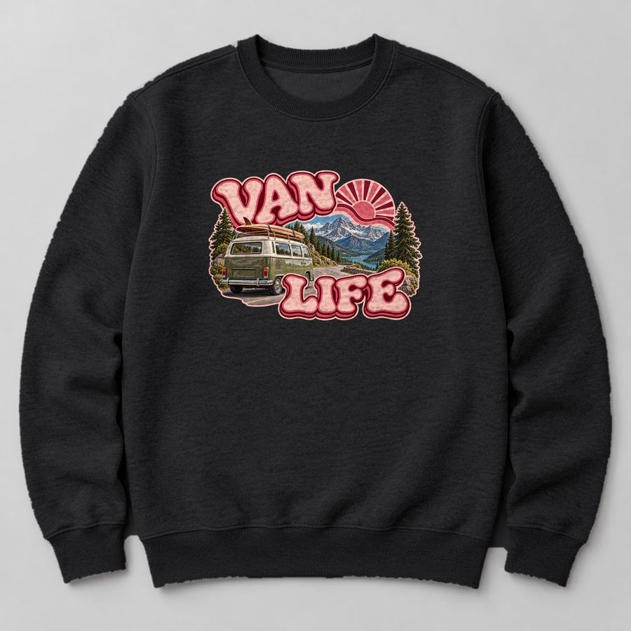 Van Life Sweatshirt in Black