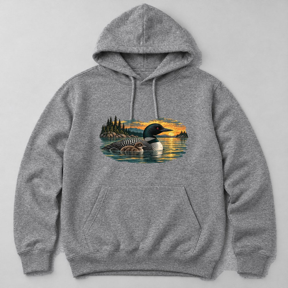 Loon Lake Hoodie in Heather Grey