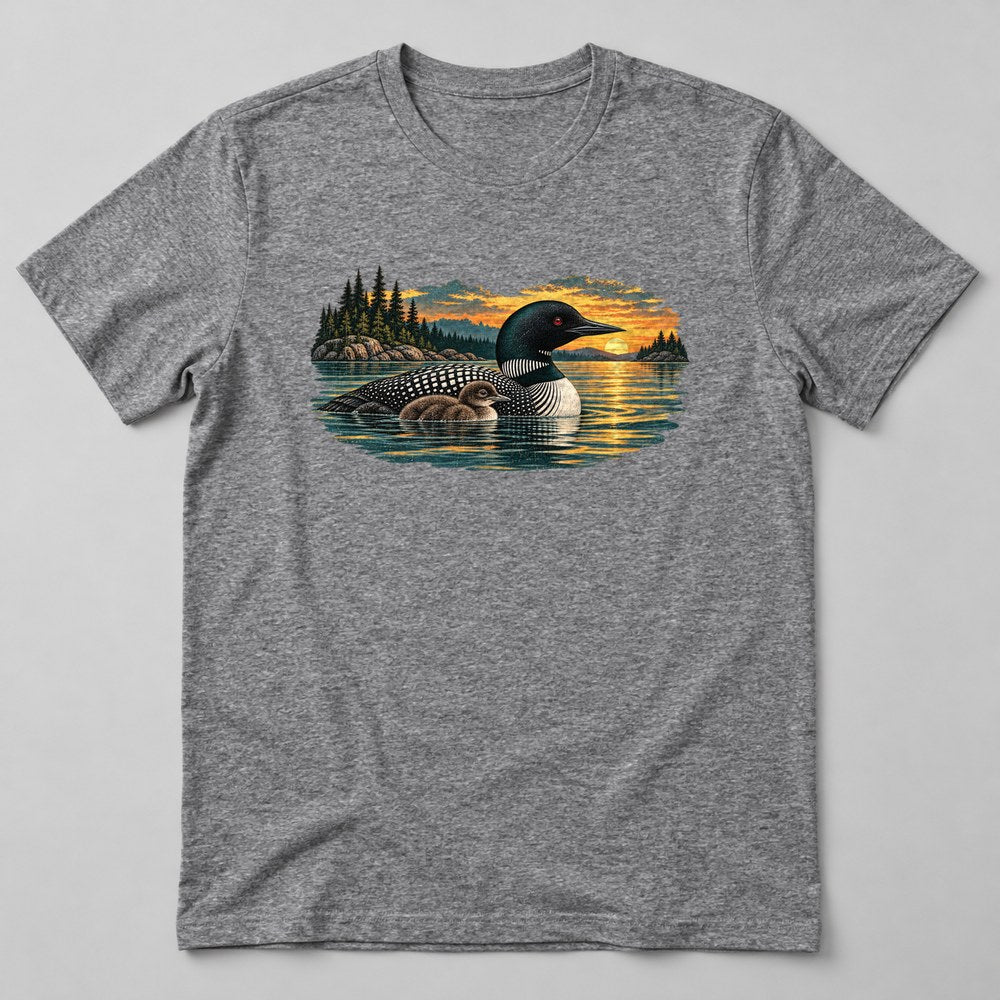 Loon Lake T-Shirt in Heather Grey