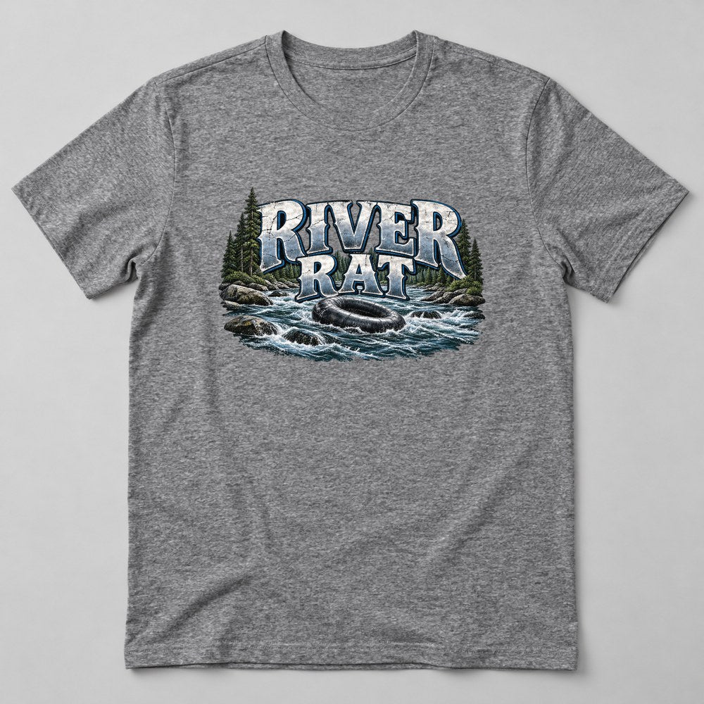 River Rat T-Shirt in Heather Grey
