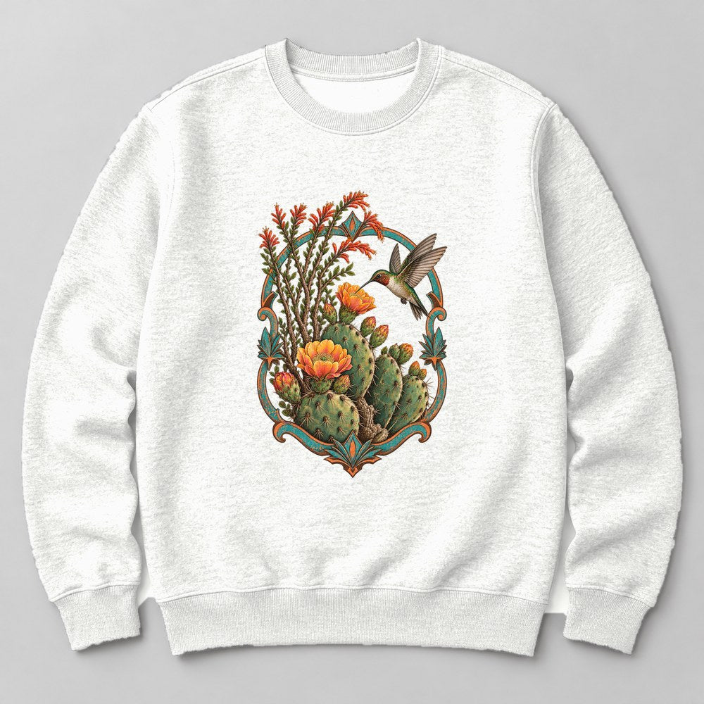 Desert Bloom Sweatshirt in White