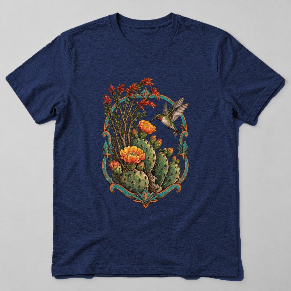 Desert Bloom T-Shirt in Navy