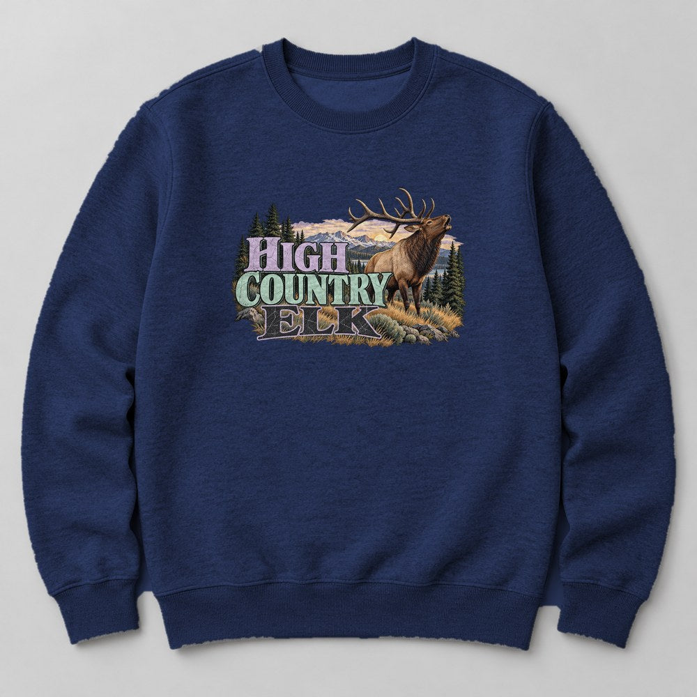 High Country Elk Sweatshirt in Navy