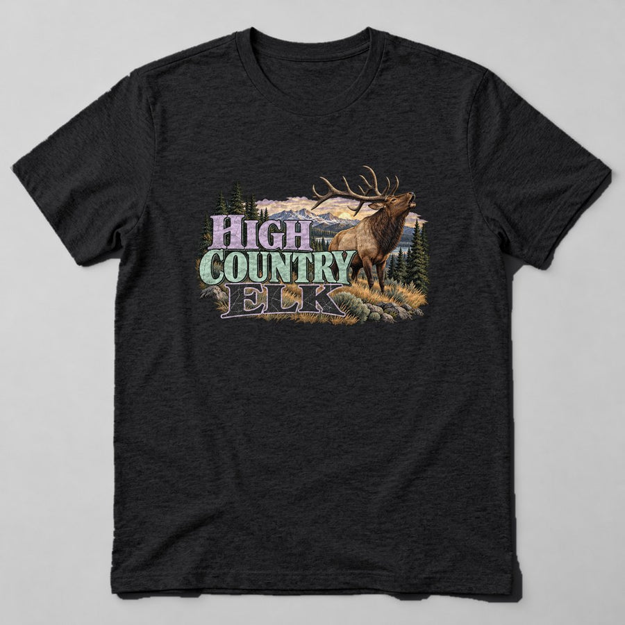 High Country Elk T-Shirt in Black