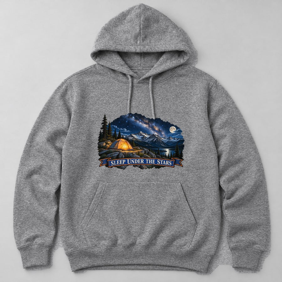 Sleep Under the Stars Hoodie in Heather Grey