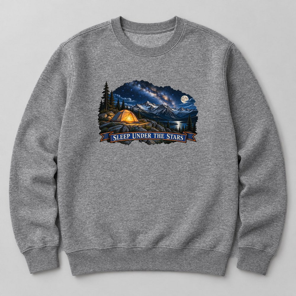 Sleep Under the Stars Sweatshirt in Heather Grey