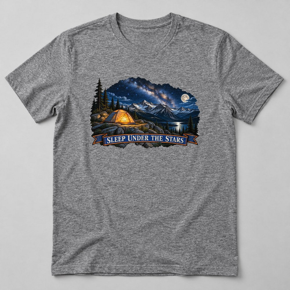 Sleep Under the Stars T-Shirt in Heather Grey