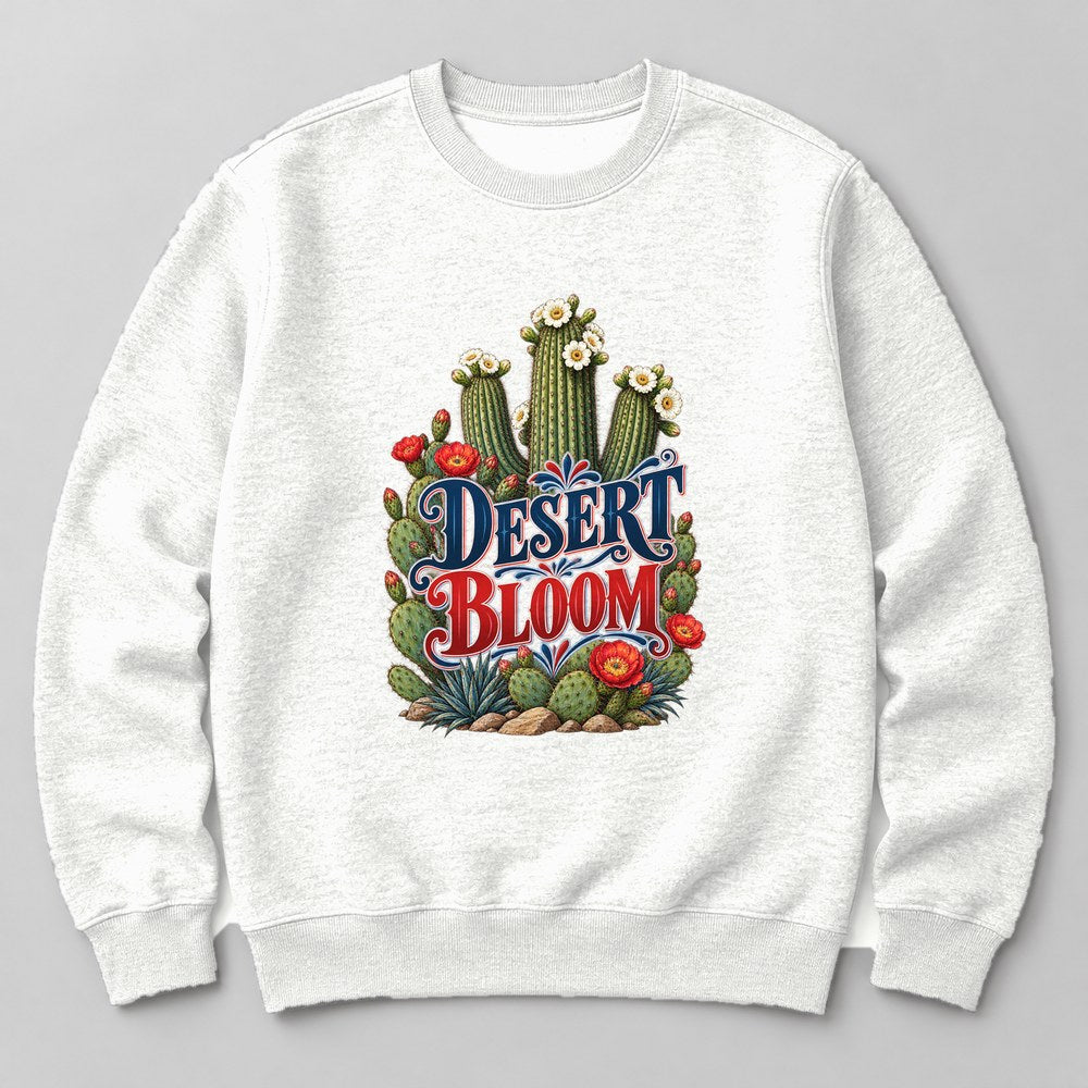 Desert Bloom Sweatshirt in White