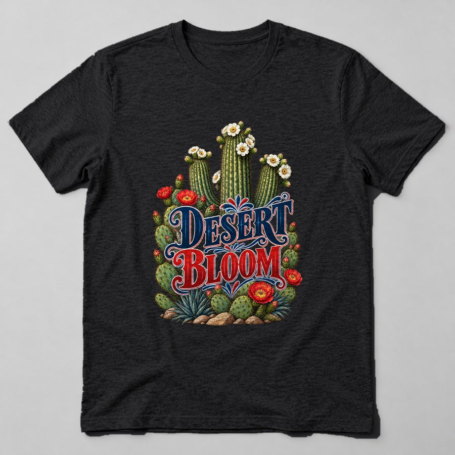 Desert Bloom T-Shirt in Black