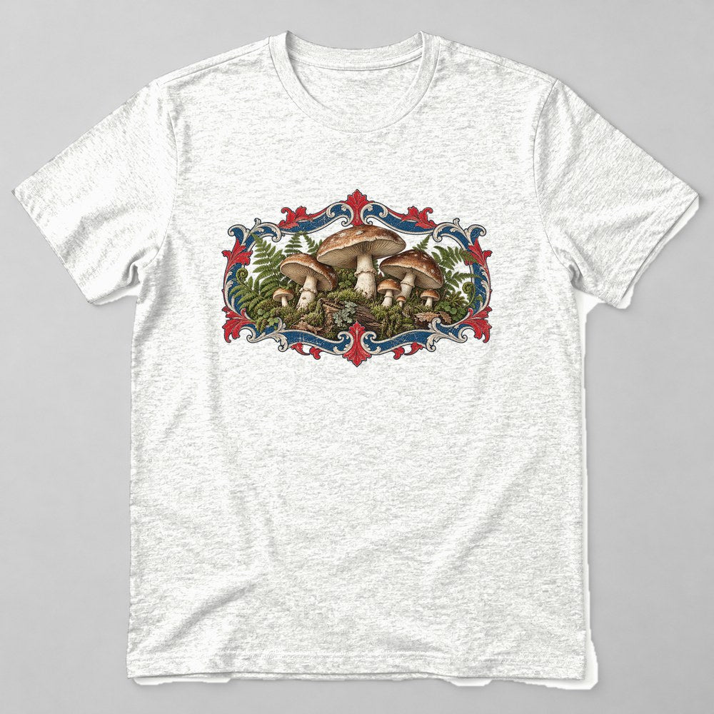 Mushroom Forest Floor T-Shirt in White