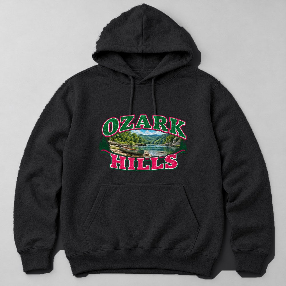 Ozark Hills Hoodie in Black